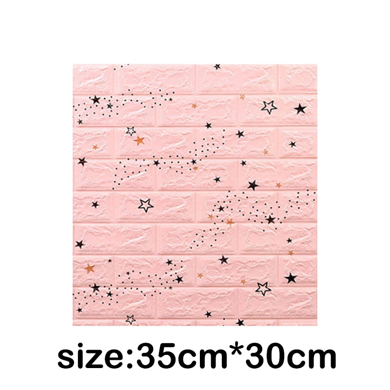1-30Pcs 35x30cm Wallpaper Kitchen Bedroom Background Decoration Wall Panels Stickers Waterproof for Living Room 3D DIY Home