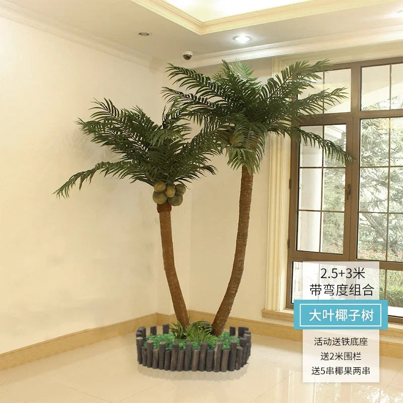 large artificial coconut tree indoor and outdoor decorative plant hotel floor palm tree
