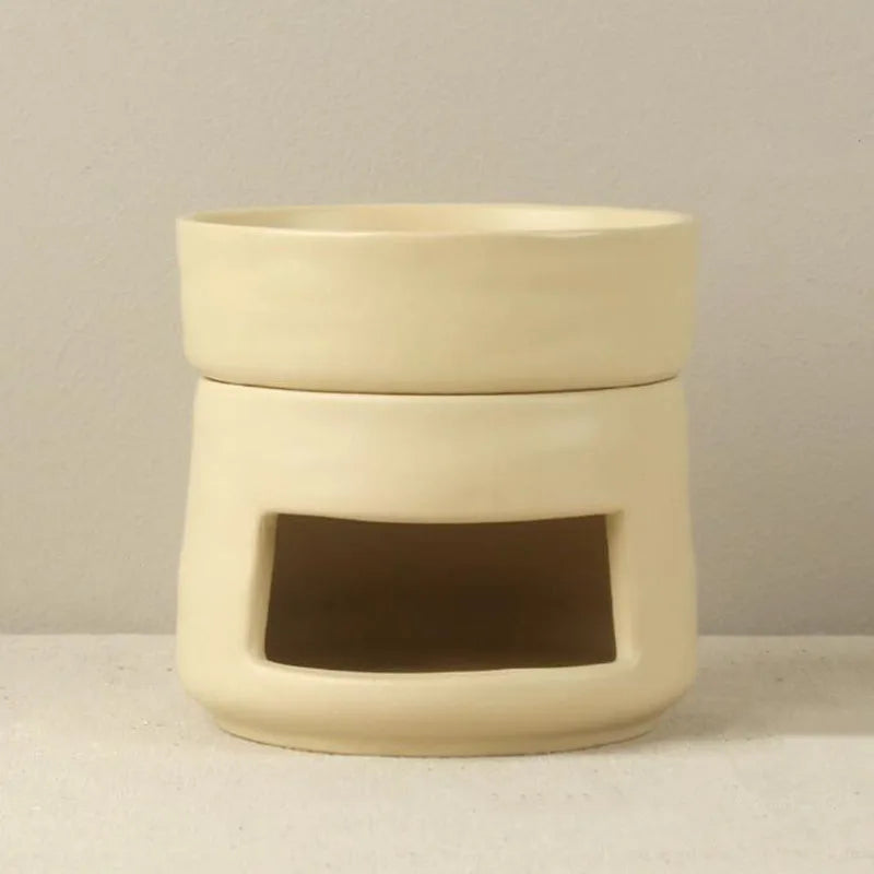 Modern Simplicity Style Ceramic Aromatherapy Burner Essential Oil Furnace Indoor Smell Fragrance Censer Home Decor