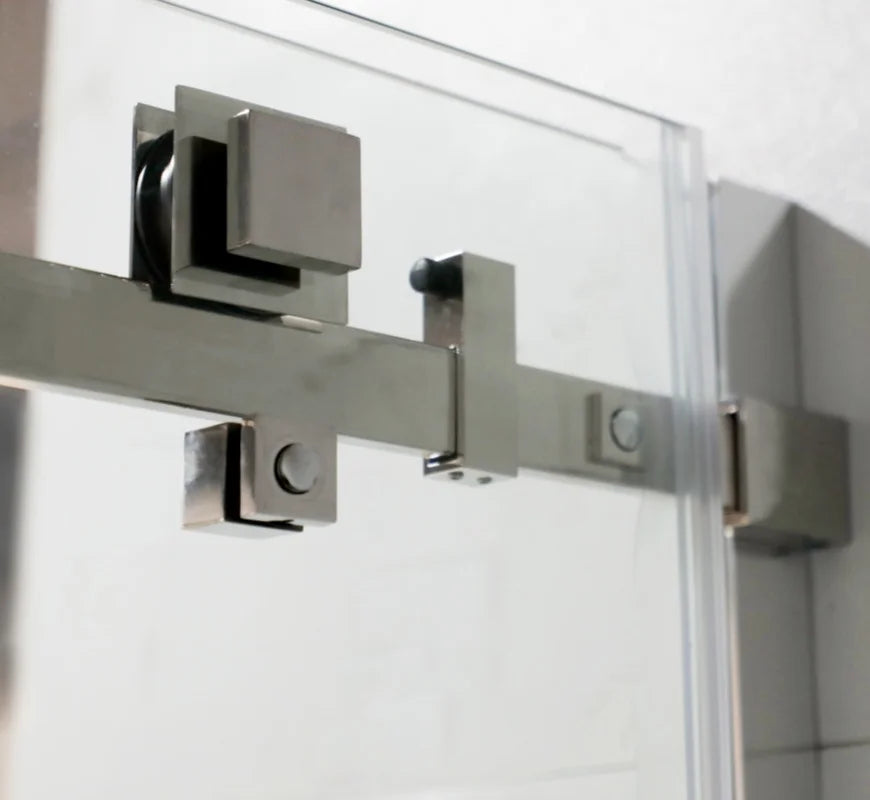 Most Popular Bathroom Shower Room Tempered Glass Partition Single Sliding Frameless Shower Doors