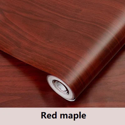 Wooden Door Wallpaper Vinyl Self Adhesive Waterproof Contact Paper for Living Room Kitchen Cupboard Furniture Renovation Sticker