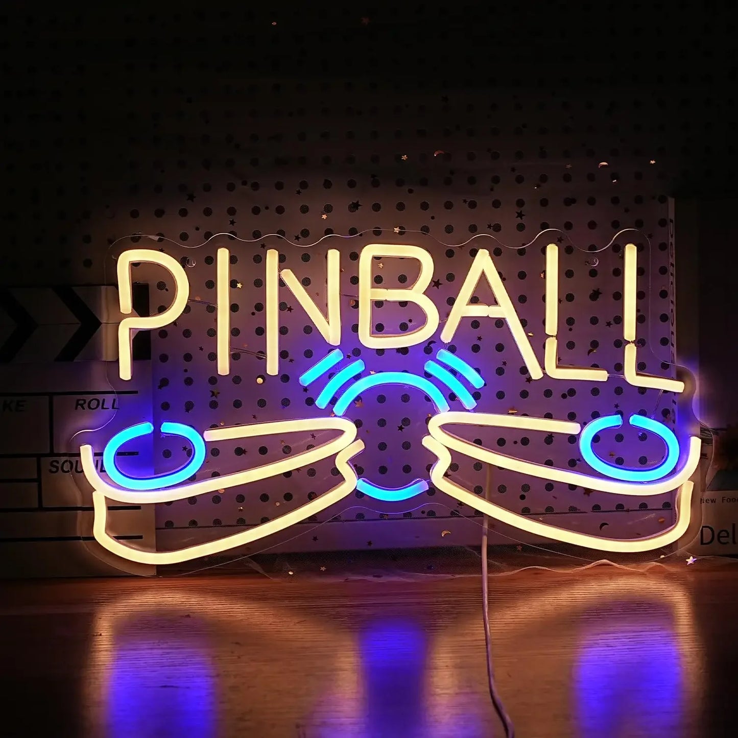 Pinball Neon Sign Craftsmanship Premium LED for Vivid Glow Ideal for Game Rooms Bars and Arcades The Decor.