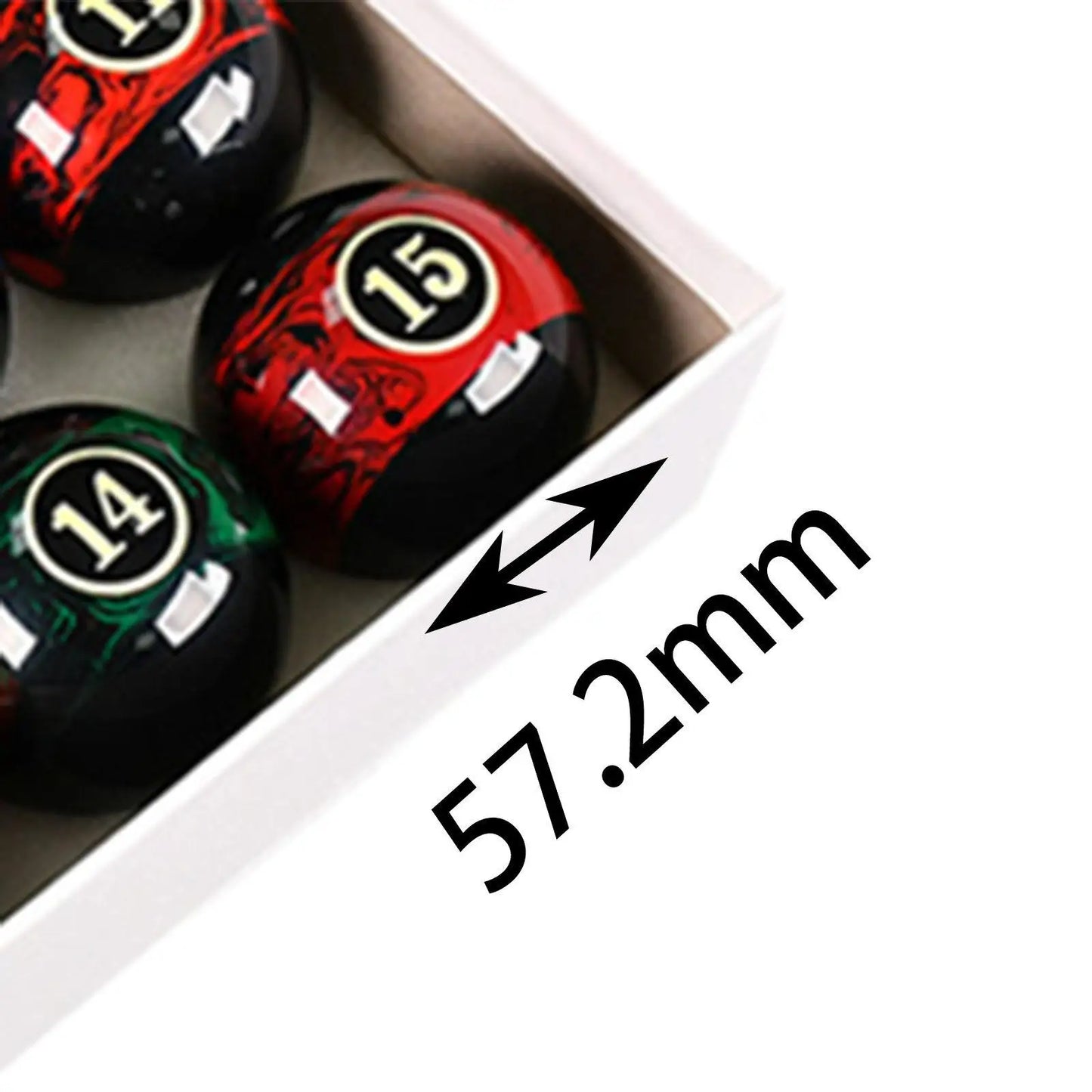 16 Pieces Billiard Balls Pool Table Balls for Game Rooms Recreation Game