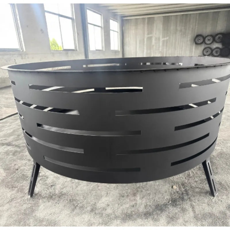 Smokeless 24.75 in Patio Fire Pit Wood Burning Outdoor Wood Pack Modern Design with Removable Ash Pan