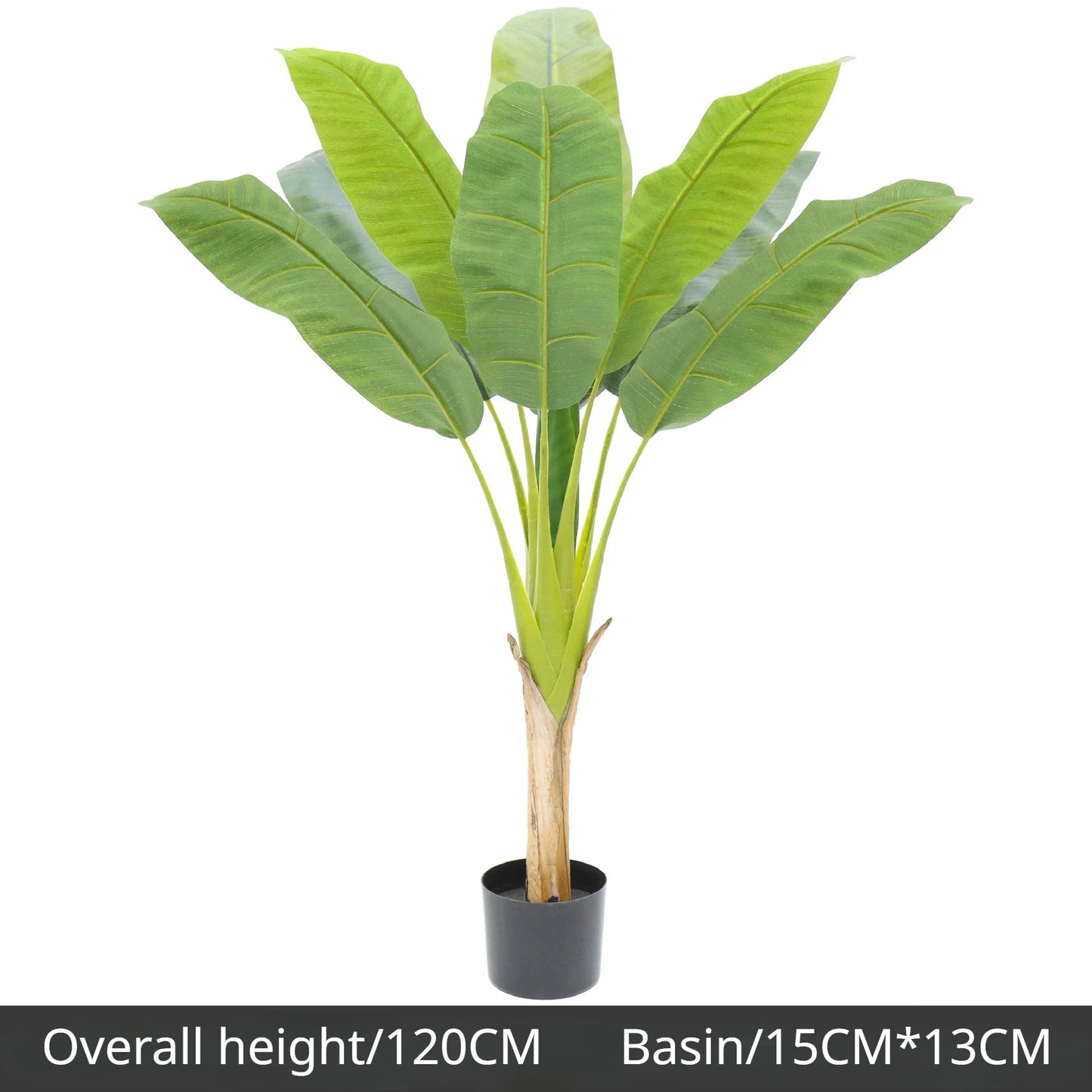 180cm Artificial Tall Banana Tree Plant Large Fake Green Plants, Palm Leafs for Room Decoration or Outdoor Tropical Plants Decor