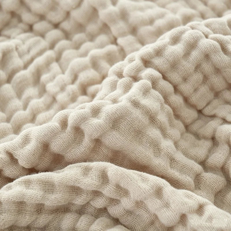 Muslin Cotton Blanket 6 Layers Gauze Wrinkled Throw Blanket Breathable Home Bed Soft Cover Summer Air Condition Blanket 200*230