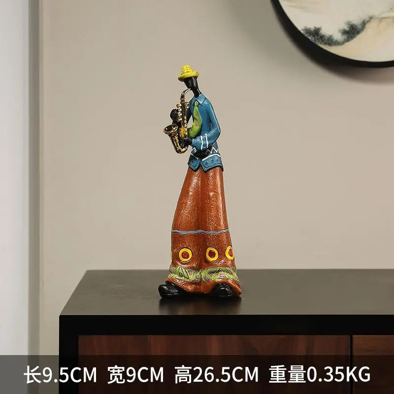 Wine Cabinet Decoration Western The Band Characters Retro Ornaments Niche European Home Living Room Porch Bookcase Furnishing