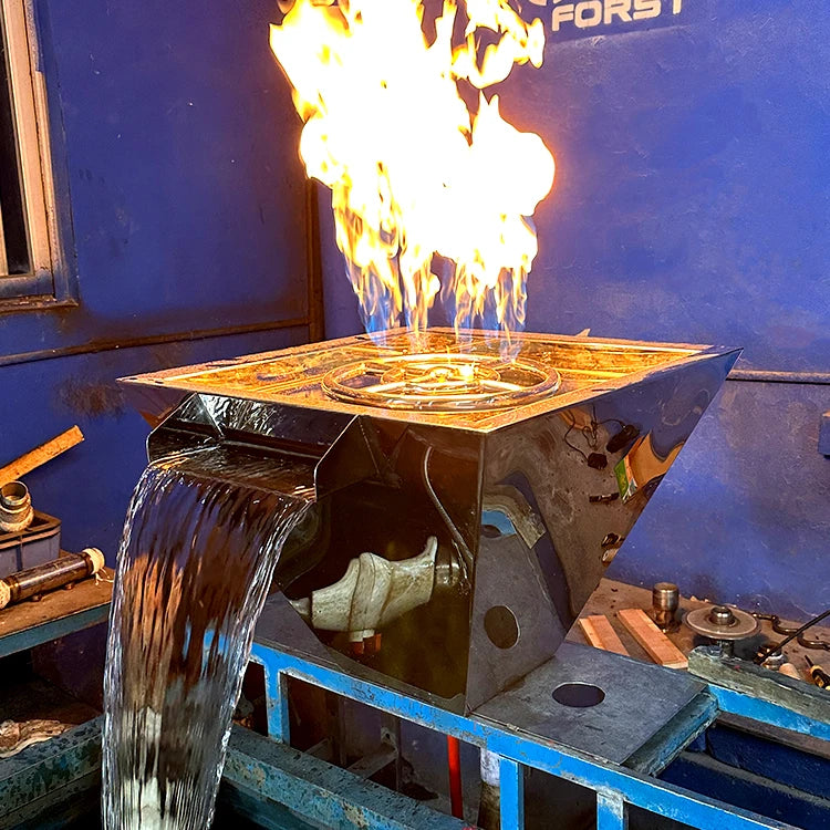 Fire and Water Pool Bowls Swimming Pool Fire Pit Waterfall Pool Fire Bowl