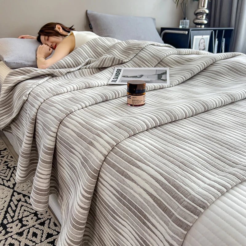 100% Cotton Blanket for Bed Breathable Lightweight Throws Blanket Soft Cozy Home Decoration Large Bed Cover Boho Towel Blankets
