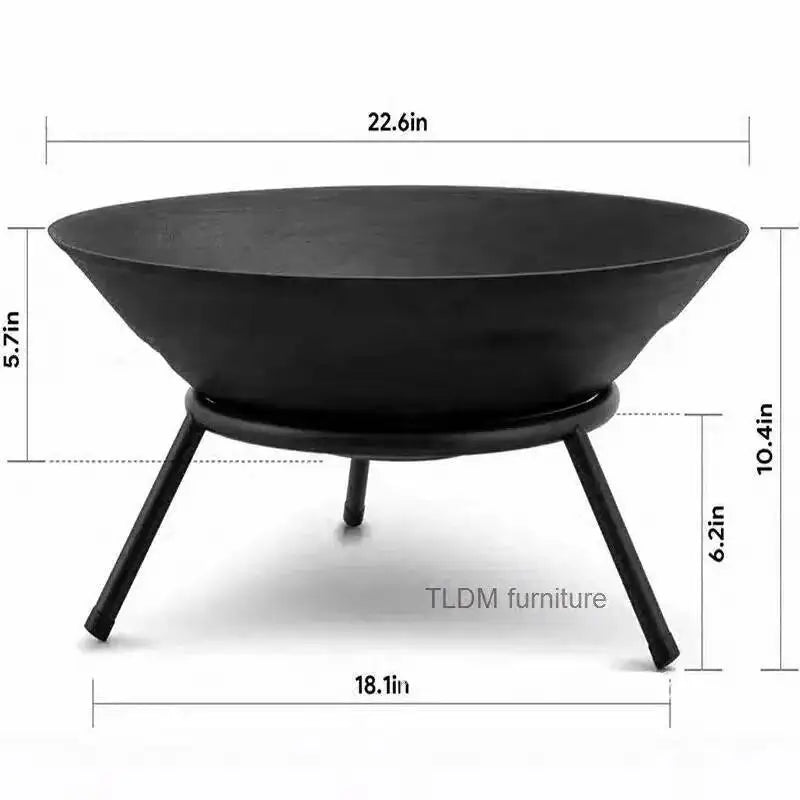 Bonfire European Wrought Fire Iron Grill Stand Brazier Home Garden Party Courtyard Fire Pits Wood Heater Outdoor Camping Furnace