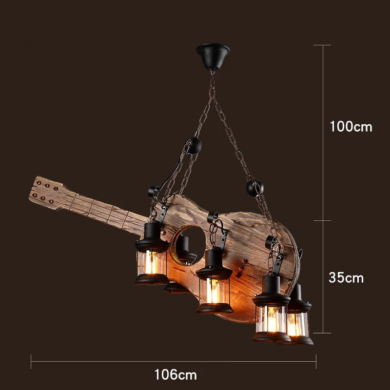 Rustic Lamp Coffee Bedroom Dining room Industrial Decor loft chandeliers Solid Retro Wood lamp suspension luminaire industrial