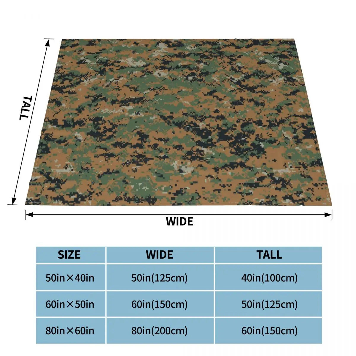 Multicam Knitted Blankets Camouflage Military Flannel Throw Blanket Bed Sofa Decoration Lightweight Bedspreads