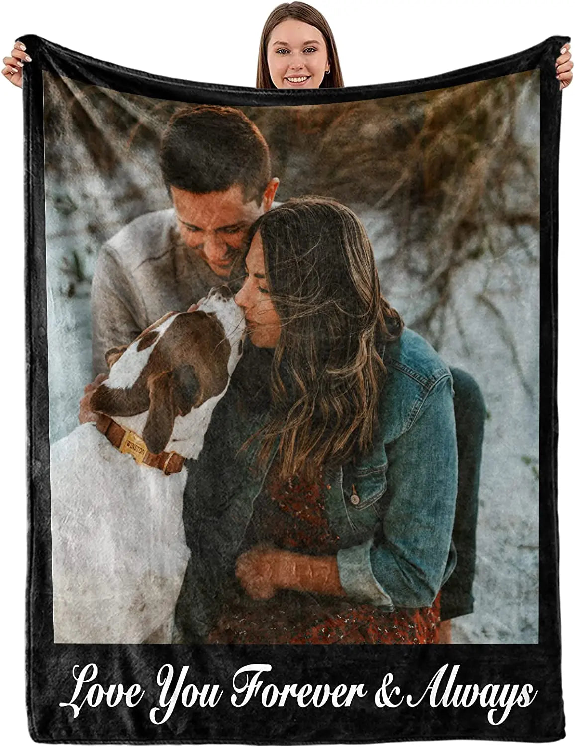 Custom Blanket With Picture Collage Customized Blankets Birthday Souvenir Christmas Gifts Personalized Throw Blanket