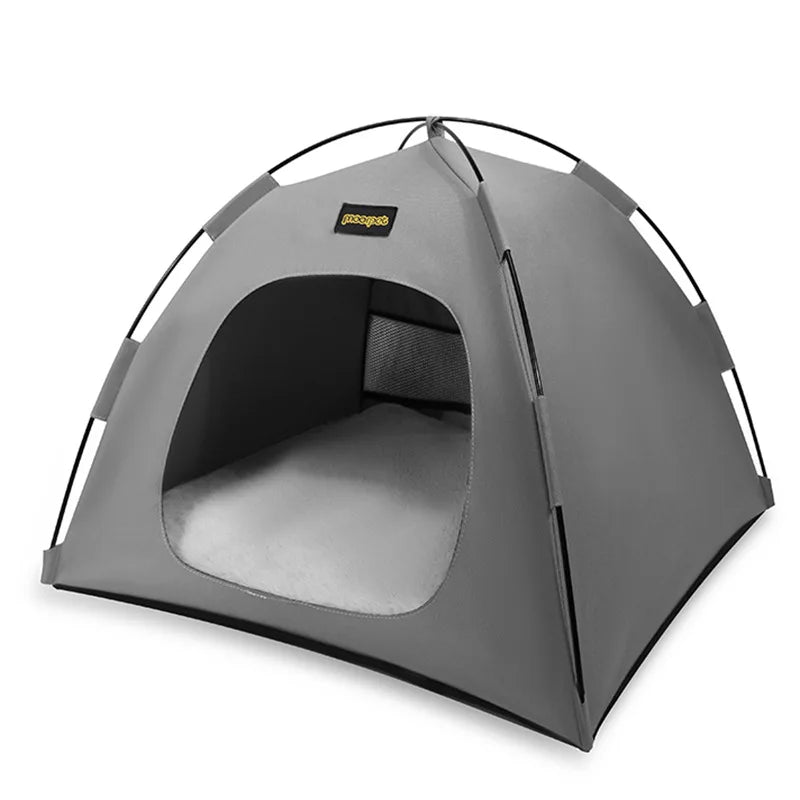 Tent Shape Cat Beds Removable Convenient Storage Pet Bed Portable Outdoor Travel Sunshade Cat and Dog Tent Pet Essentials