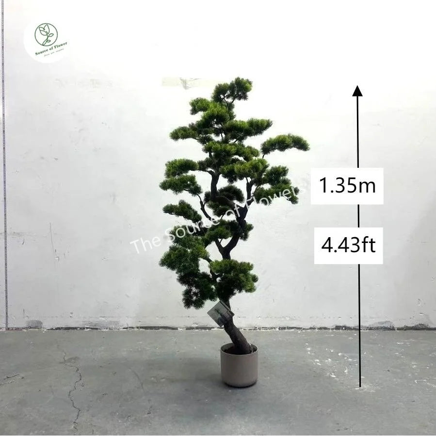 Artificial Cedar Pine Tree Indoor Outdoor Artificial Plant Fake Evergreen Tree for Garden Landscaping Home Decor