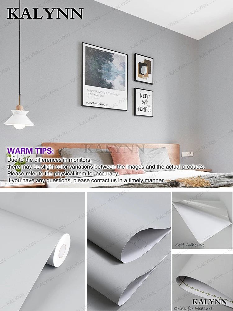 Matte White Peel and Stick Wallpaper, Waterproof, Contact Paper Self-Adhesive, Removable Wall Sticker, for Kitchen Countertop