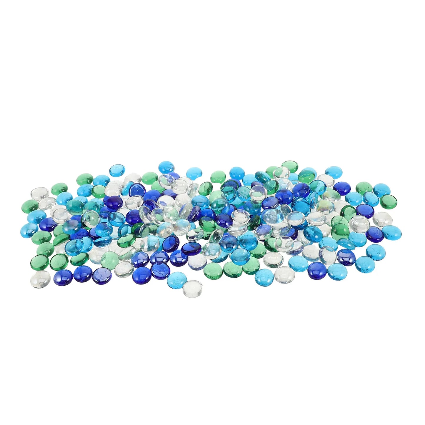1Bag Fireplace Reflective Glass Beads 17-19Mm Round Decorative Glass Rocks Stones for Propane Fire Pit Indoor Outdoor