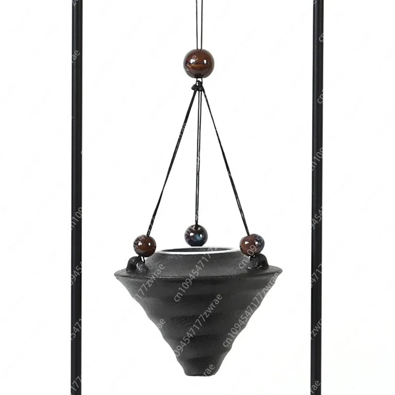Aromatherapy Furnishings Indoor Living Room Zen Porcelain Backflow Incense Burner Wine Cabinet Decoration Model Room Soft