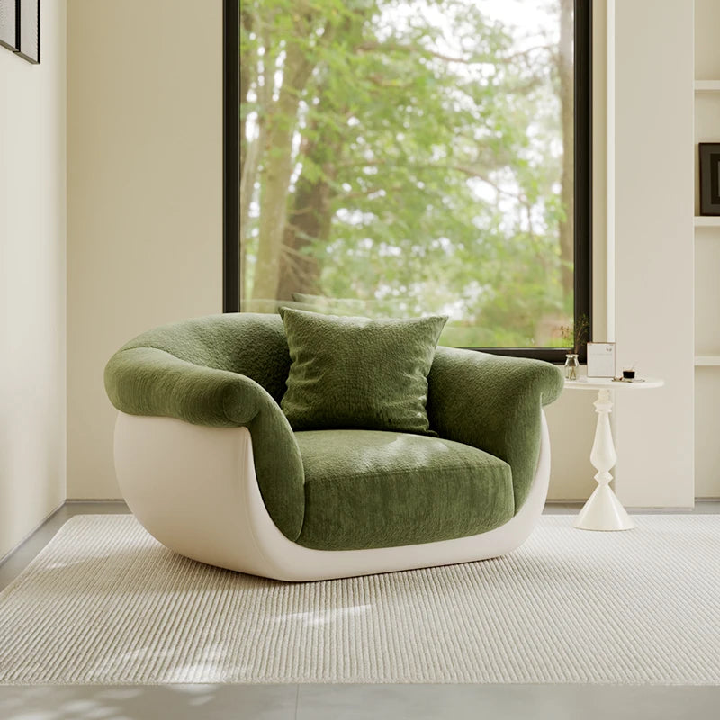 Single Lazy Sofa Living Room Minimalist Comfortable Modern Pink Sofa Small Fabric Divano Soggiorno Di Lusso House Accessories