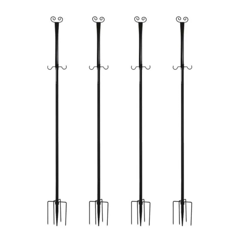 Outdoor Light Support Bar constructed From Carbon Steel For Backyard Terrace And Seasonal Decor Featuring Heart Design Top D2RD