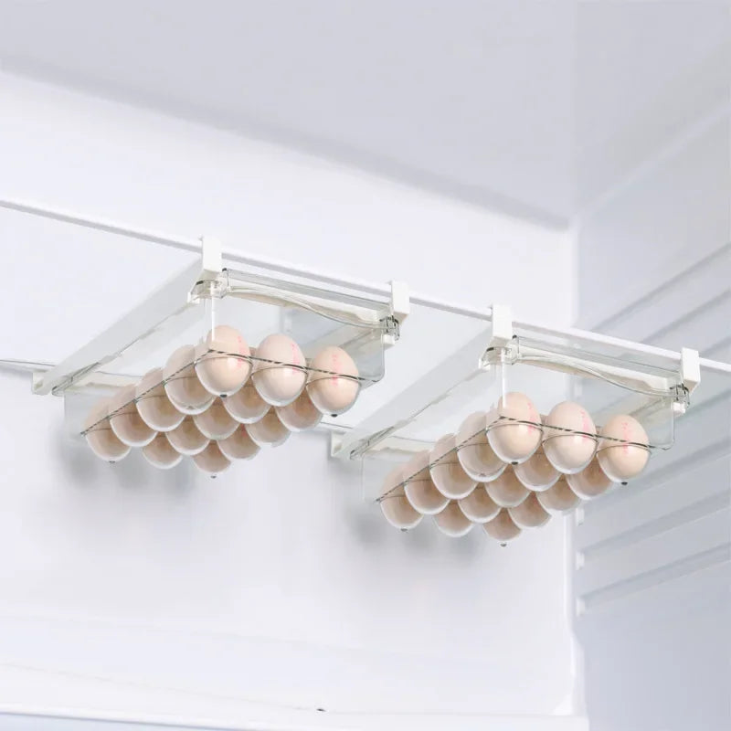 Fridge Organizer Fruit Egg Refrigerator Storage Rack Under-shelf Refrigerator Drawer Box Fresh keeping Kitchen Organizer