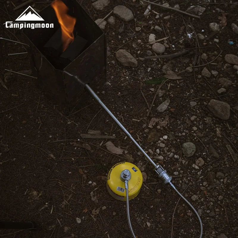 Outdoor Flame Gun Heating Gas Torch BBQ Grill Fire Starter Gas Igniter Isobutane Fire Gun Burner Camping Retractable Fire Torch
