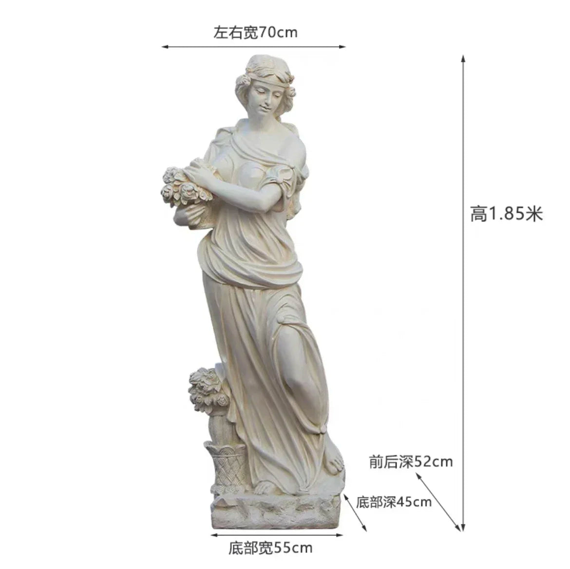 Large fiberglass figure sculpture Four Seasons Goddess Statue Garden Landscape Decoration Floor-standing Decoration