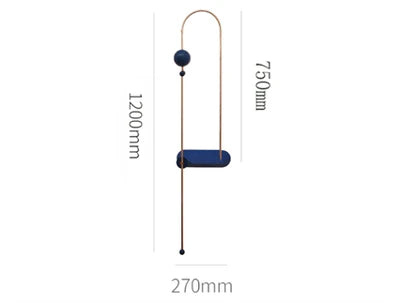 Odd Matter Wall lamp Home Gold Blue rotating lamp Bedroom designer replica lamp Nordic Loft wall art decor living room light