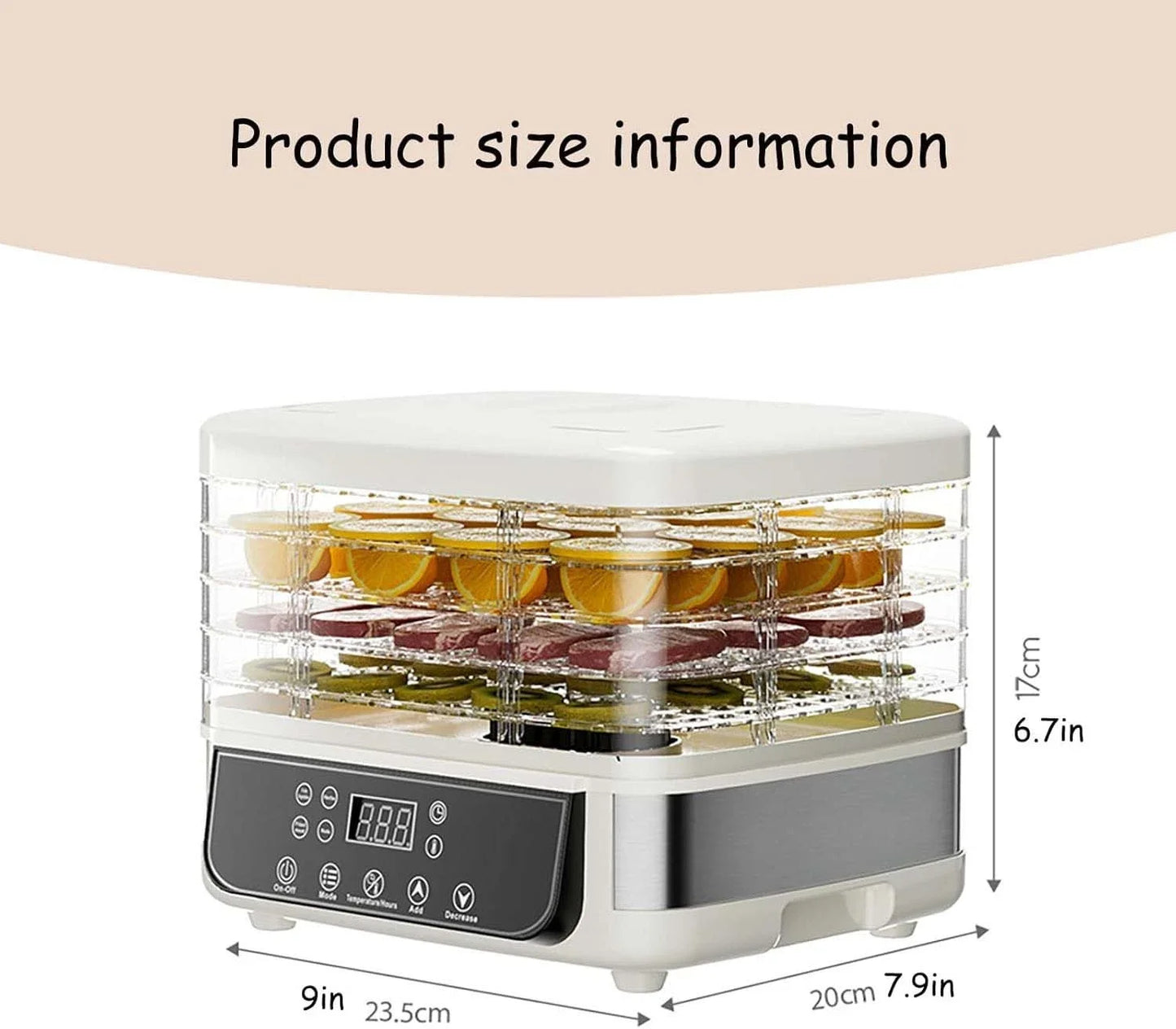 5-Layer Food Dehydrator Machine