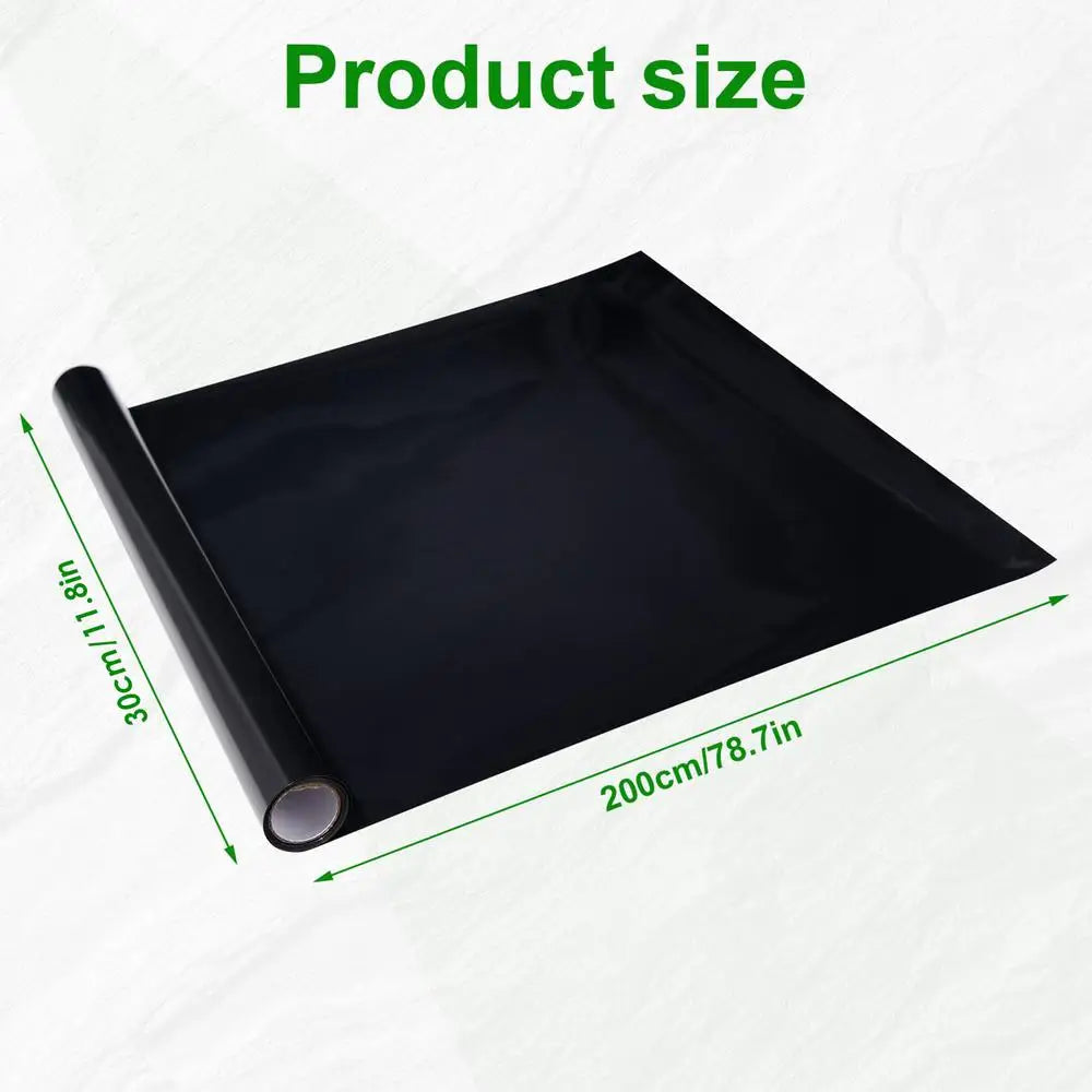 Black Aquarium Background Static Cling PVC Fish Tank Background Wallpaper Aquarium Backdrop Wallpaper Decoration