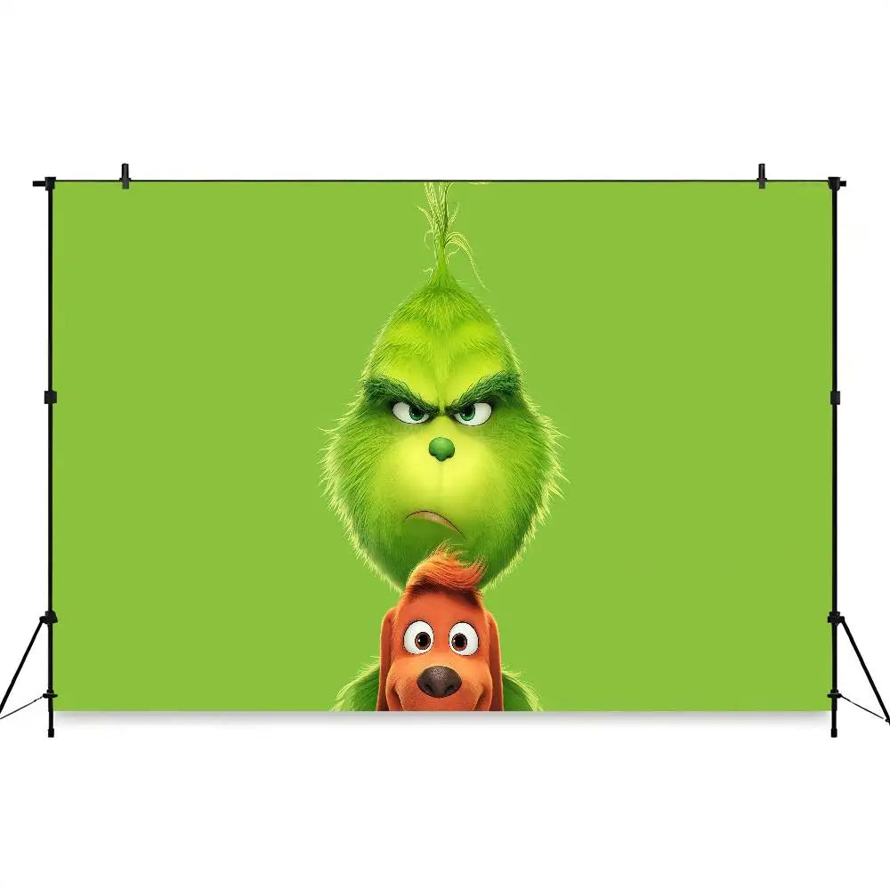 Cartoon G-Grinch Photography Backdrops Photo Wallpaper Background Paper Props For Photo Studio Shoot Product