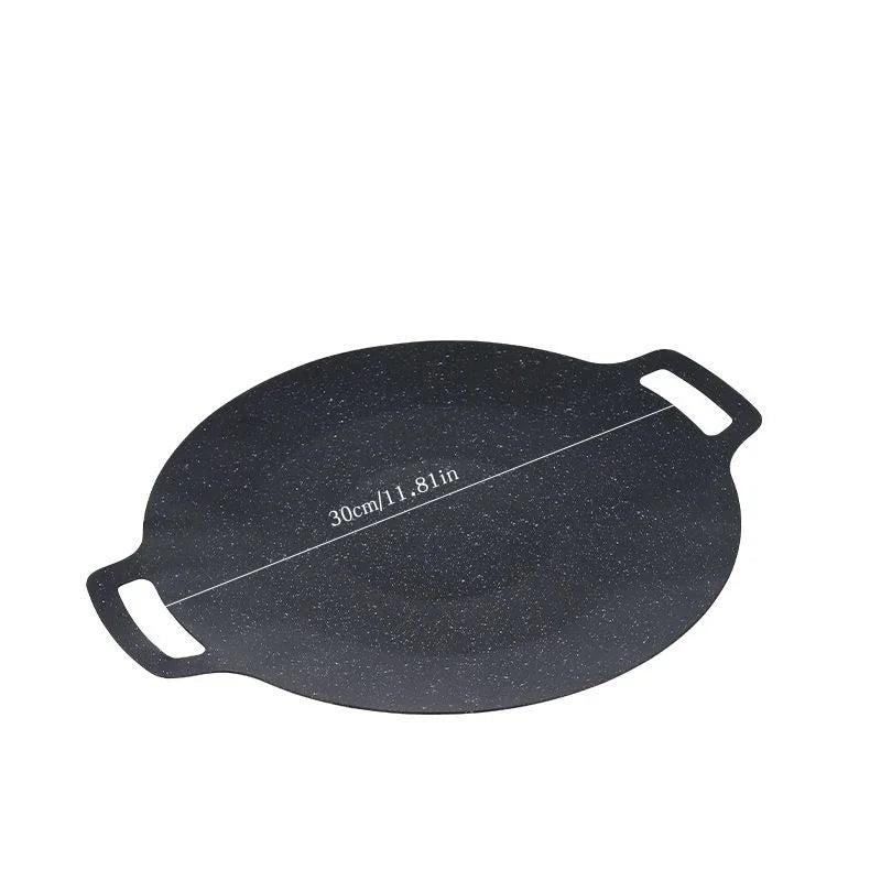 Roasting Round Pans Korean Aluminum Nonstick Grill Top Griddle Pan Bbq Fry Grill Outdoor Cast Iron Barbecue Griddles Grill Pans
