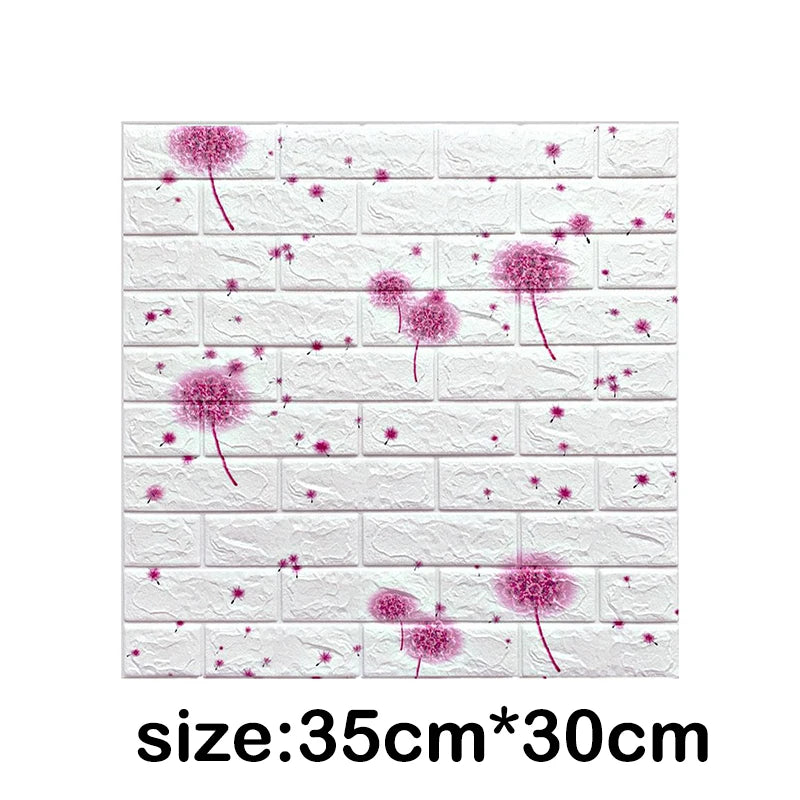 1-30Pcs 35x30cm Wallpaper Kitchen Bedroom Background Decoration Wall Panels Stickers Waterproof for Living Room 3D DIY Home