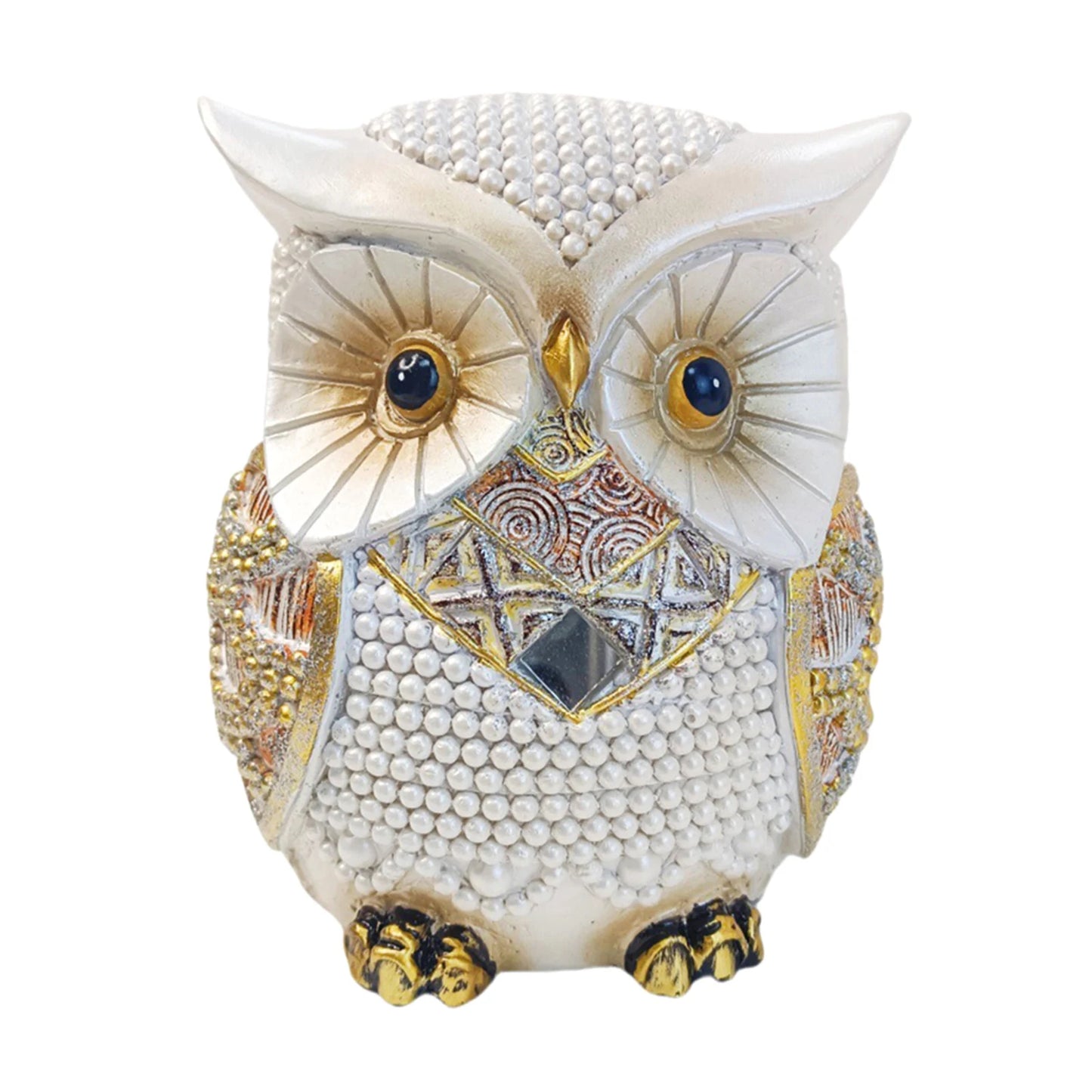 Owl Statue Compact Shelf Decor Bookshelf Table Desk Office Modern Cute Versatile Sculpture Gift for Owl Lovers Decoration