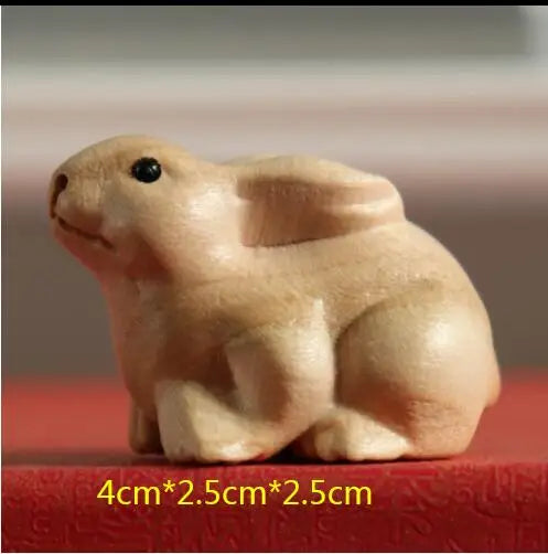 Chinese Peach Wood Carving Pendant Twelve Zodiac Animals OX Rabbit Diy KeyChain Exquisite Pendant 3D Carved Sheep Dragon Tiger