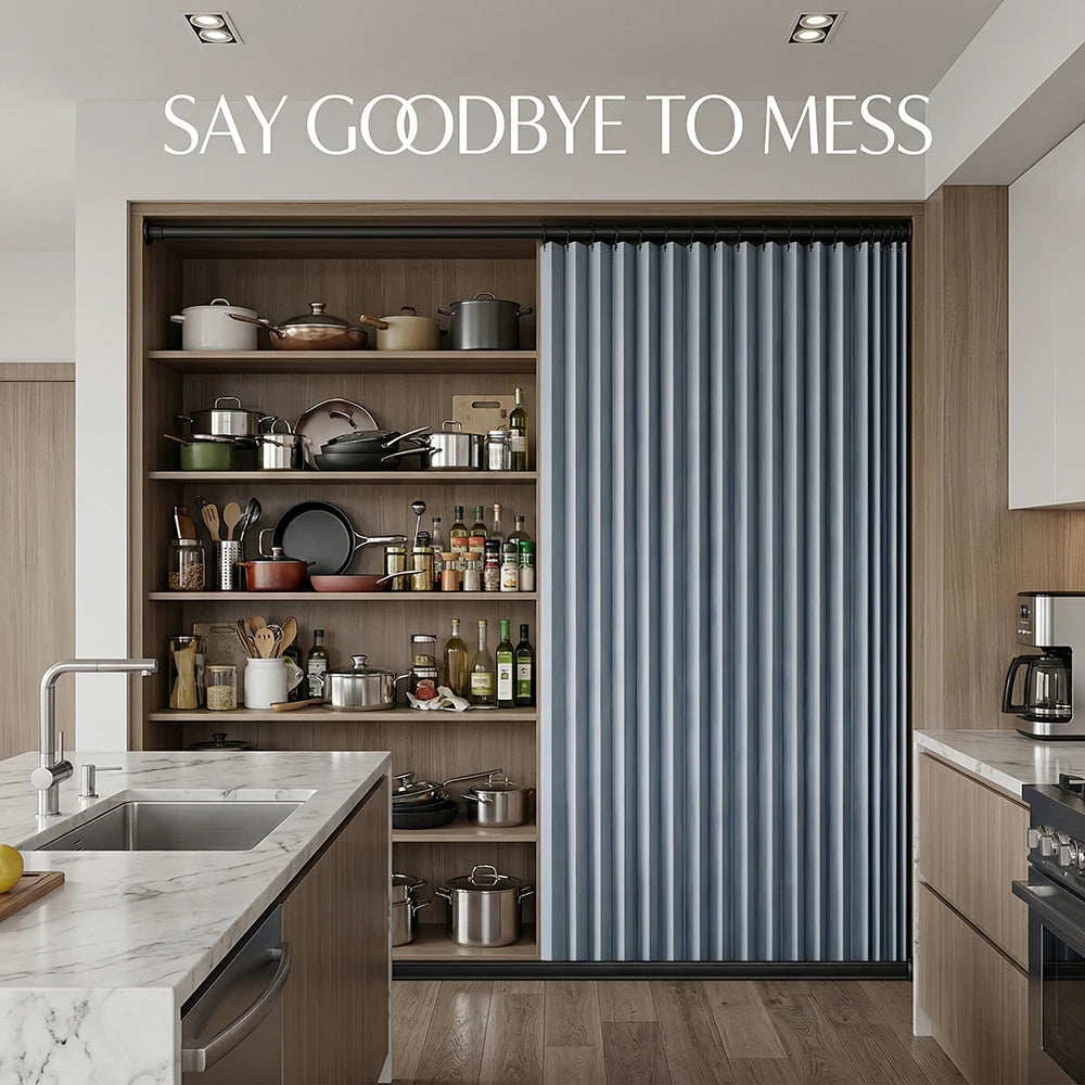Room Divider Curtain for Balcony and Kitchen, Soft Privacy Partition Panel with Elegant Drape and Modern Home Decor