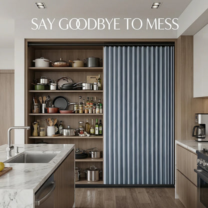 Room Divider Curtain for Balcony and Kitchen, Soft Privacy Partition Panel with Elegant Drape and Modern Home Decor