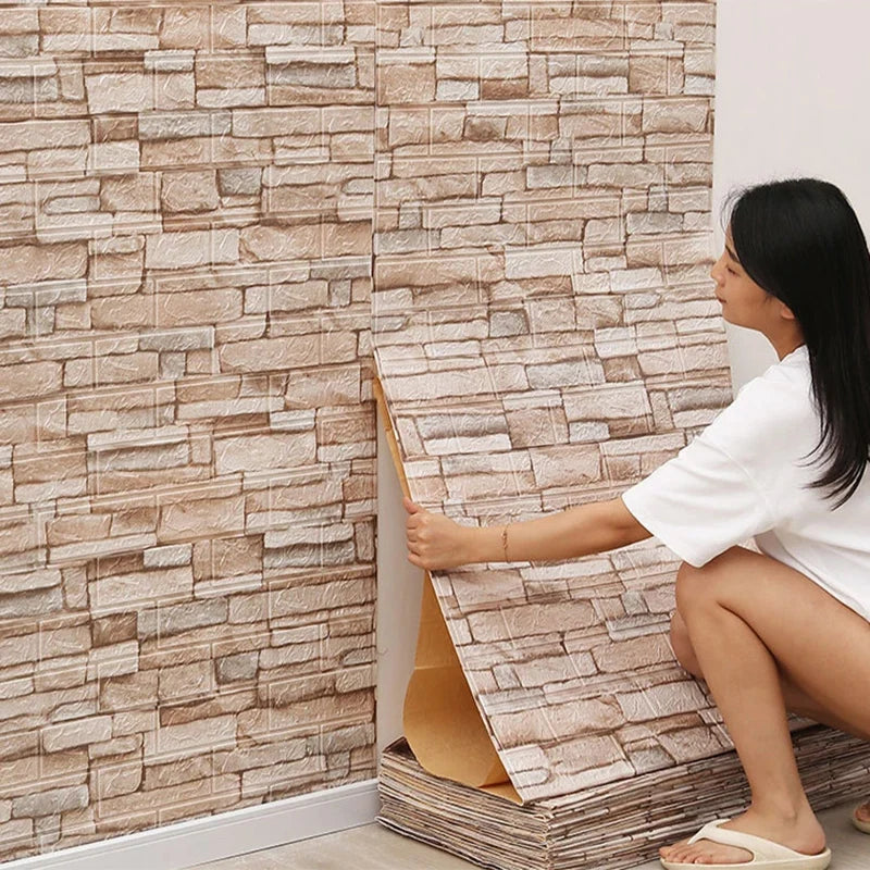 1-30Pcs 35x30cm Wallpaper Kitchen Bedroom Background Decoration Wall Panels Stickers Waterproof for Living Room 3D DIY Home