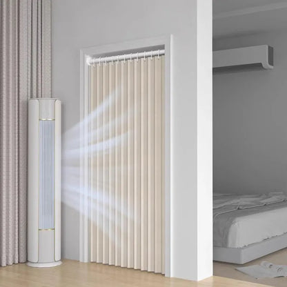Room Divider Curtain for Bedroom Living Room Doorway, Folding Partition Privacy Panel with Soft Drape and Modern Decor