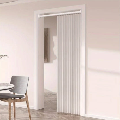 Room Divider Curtain for Bedroom Living Room Doorway, Folding Partition Privacy Panel with Soft Drape and Modern Decor