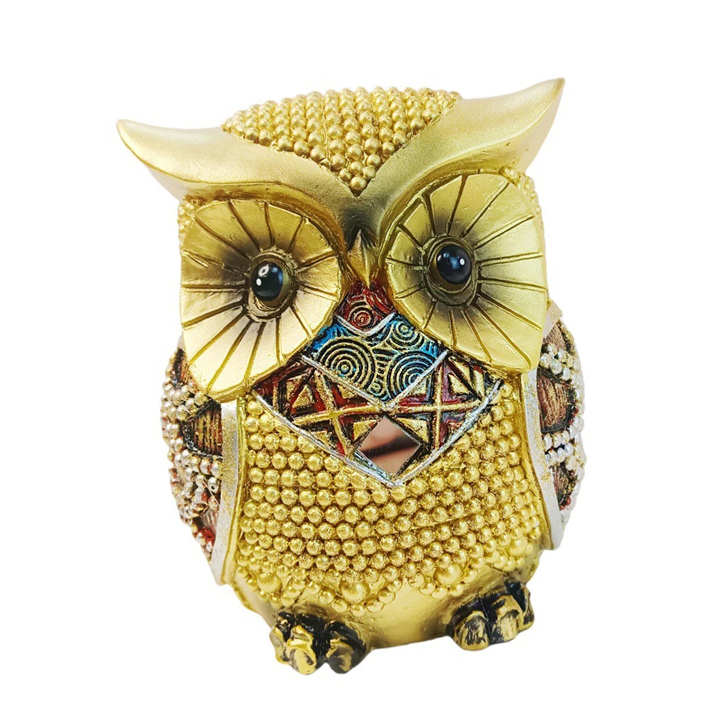Owl Statue Compact Shelf Decor Bookshelf Table Desk Office Modern Cute Versatile Sculpture Gift for Owl Lovers Decoration