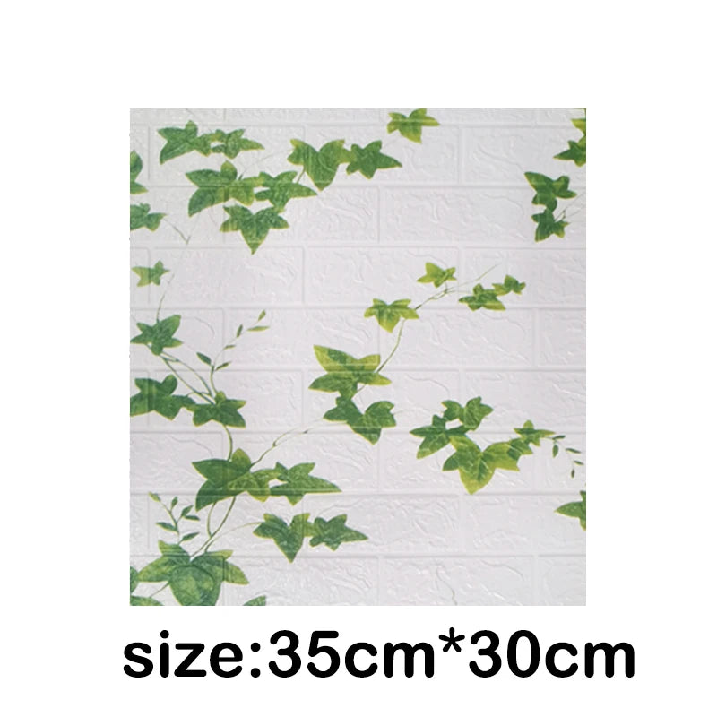 1-30Pcs 35x30cm Wallpaper Kitchen Bedroom Background Decoration Wall Panels Stickers Waterproof for Living Room 3D DIY Home