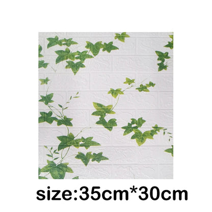 1-30Pcs 35x30cm Wallpaper Kitchen Bedroom Background Decoration Wall Panels Stickers Waterproof for Living Room 3D DIY Home