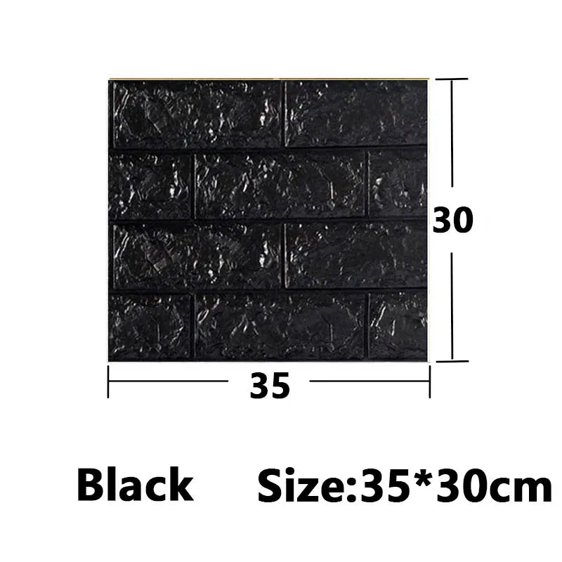 1-30Pcs 35x30cm Wallpaper Kitchen Bedroom Background Decoration Wall Panels Stickers Waterproof for Living Room 3D DIY Home