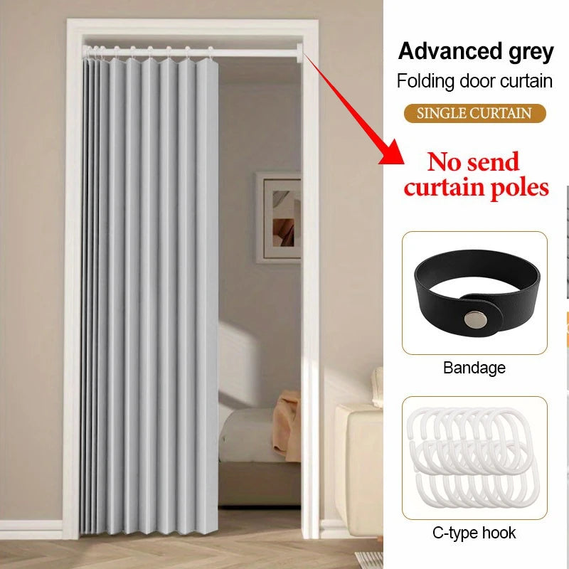 Room Divider Curtain for Balcony and Kitchen, Soft Privacy Partition Panel with Elegant Drape and Modern Home Decor