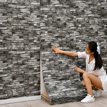 1-30Pcs 35x30cm Wallpaper Kitchen Bedroom Background Decoration Wall Panels Stickers Waterproof for Living Room 3D DIY Home
