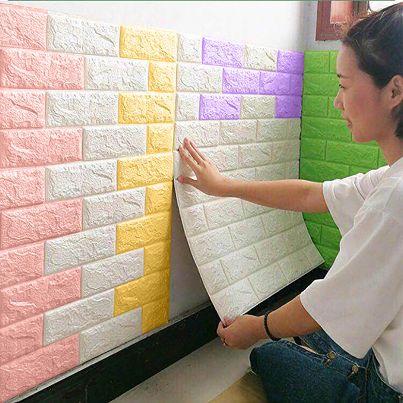 1-30Pcs 35x30cm Wallpaper Kitchen Bedroom Background Decoration Wall Panels Stickers Waterproof for Living Room 3D DIY Home
