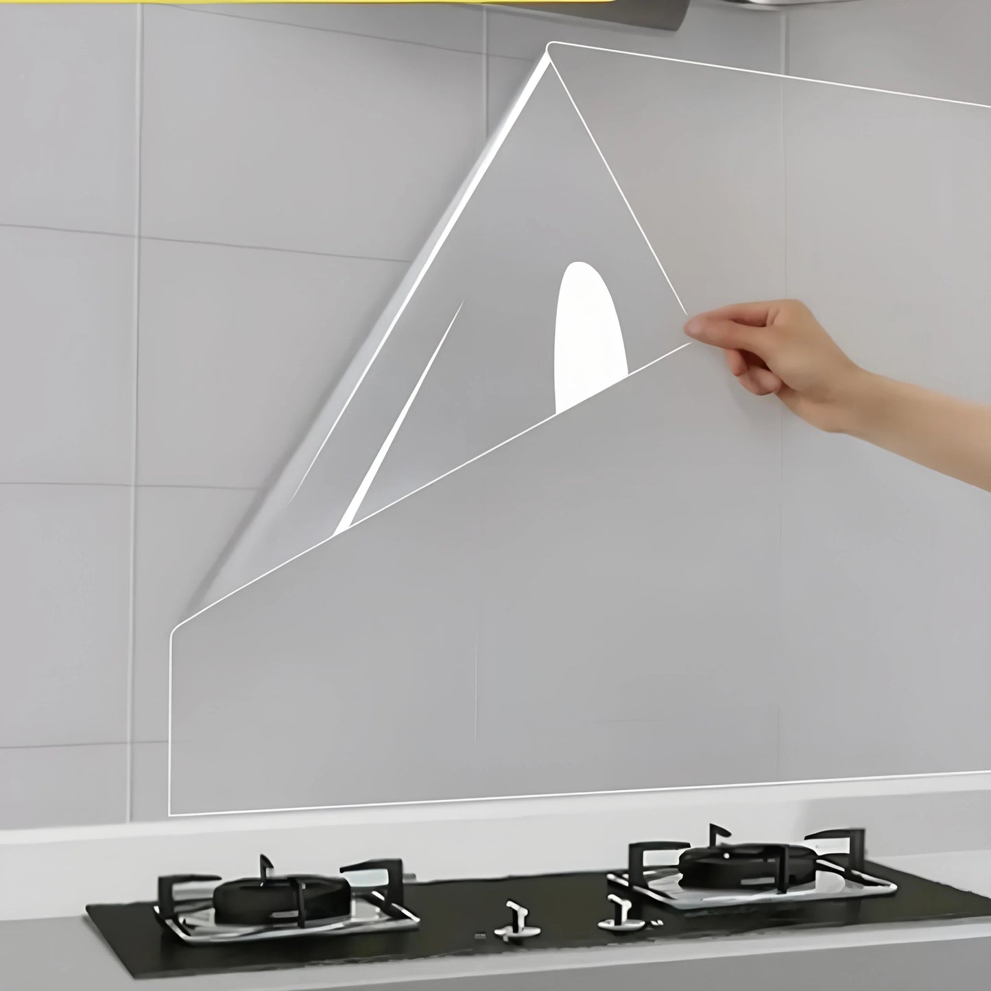 45cm Transparent Waterproof and Oil-Proof Static Wallpaper Kitchen Stove Anti-Fouling Sticker High Temperature Resistant