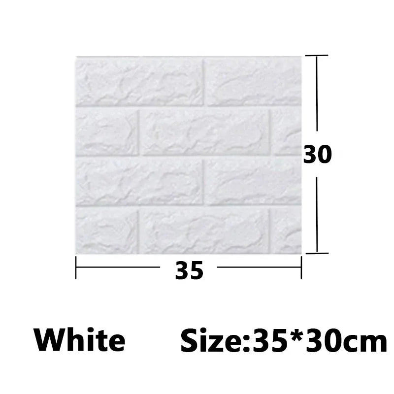 1-30Pcs 35x30cm Wallpaper Kitchen Bedroom Background Decoration Wall Panels Stickers Waterproof for Living Room 3D DIY Home