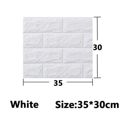 1-30Pcs 35x30cm Wallpaper Kitchen Bedroom Background Decoration Wall Panels Stickers Waterproof for Living Room 3D DIY Home